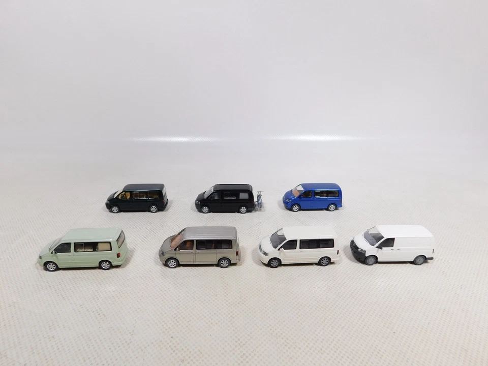 Mint 1:87 H0 7X Trasportatore Autobus Volkswagen VW T6 ? Multivan #EG806-0,5 - Immagine 2 di 4