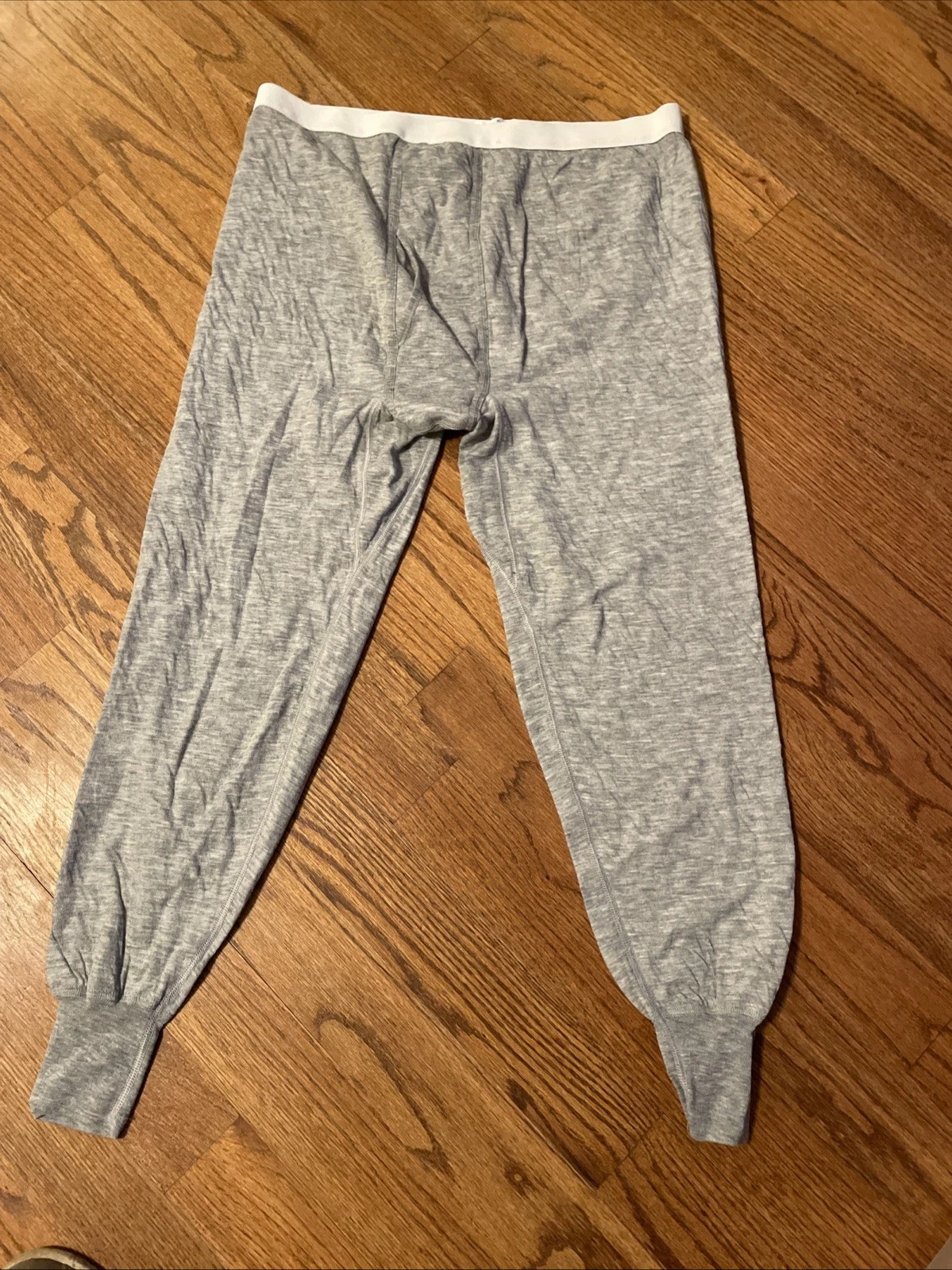 Vintage Ultra Therm Pants Mens XLarge Gray Wool Baselayer 80s Made in USA EUC