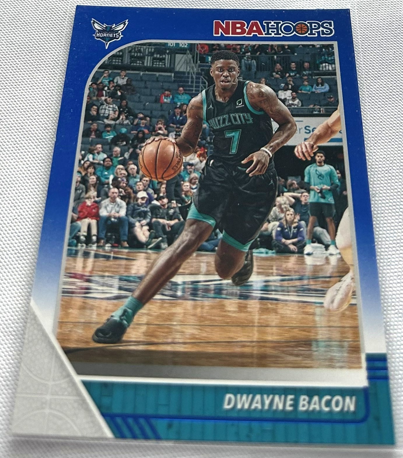 2019-20 Panini NBA Hoops Basketball Dwayne Bacon Charlotte Hornets Blue #24
