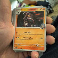 Pokémon TCG OBI Team Rocket's Houndoom, Crustle, Dolliv, Raticate Lot