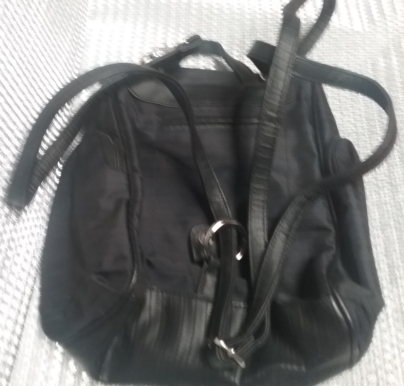 Multi Sac Black Backpack Multi Compartments 9"W x… - image 6