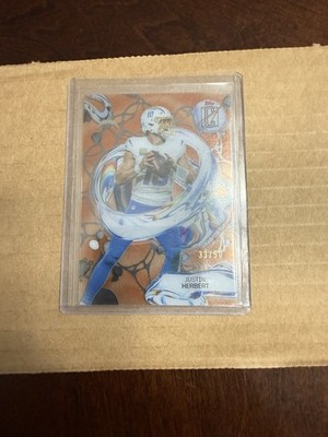 Topps 2025 Signature Class Fluidity Justin Herbert Orange /50 FL-9 Chargers