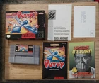 Super Putty (SNES, 1993) Cassette Box and user Manual