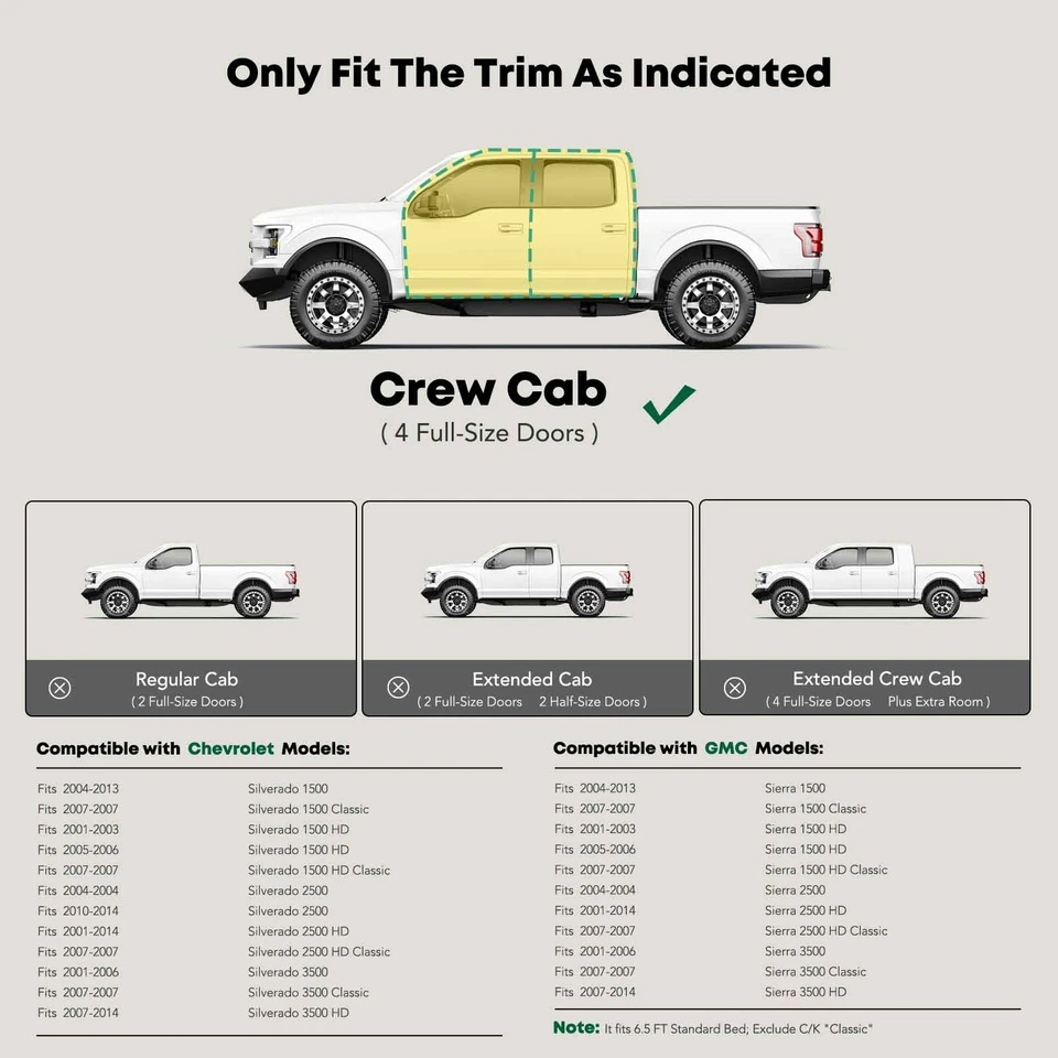 Черные стальные овальные боковые пороги для кузова Chevy Silverado 1500 2004-2013 6,5 фута 5 дюймов - Изображение 2 из 4