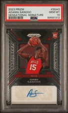 Adama Sanogo 2023-24 Panini Prizm Sensational Signatures Auto RC PSA 10! Bulls