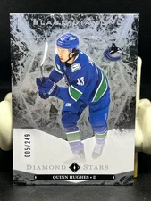 QUINN HUGHES 2024-25 UD Black Diamond Hockey #/249 Diamond Stars #BDS-QH van