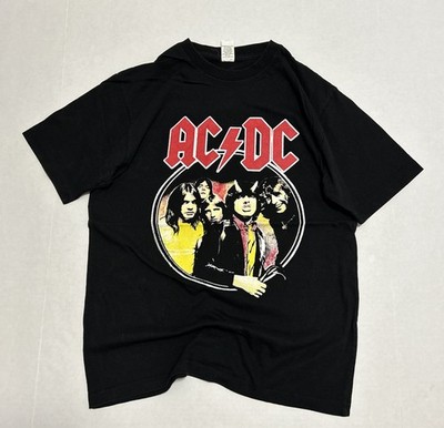AC/DC Shirt Highway to Hell '79 Tour Reprint Men's Medium Black Graphic Tee Rock