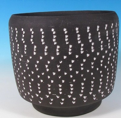 Italian MId Century Modern Raymor Rosenthal Netter Art Pottery Cache Pot Vase