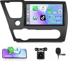 NEW Motorsi Android 13 Car Stereo 9" HD 4+64G Civic 13-17 Wireless CarPlay/AA