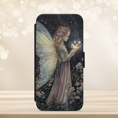 Fairy Girl Angel Fantasy Handyhülle iPhone Samsung Pixel Flip Wallet Cover