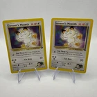 Giovanni's Meowth 74/132 Pokemon TCG Gym Challenge NM Vintage 2000 Card Lot of 2