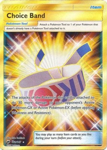 Sun & Moon: Burning Shadows Choice Band - 162/147 - Secret Rare x1 NM-Mint Pokem