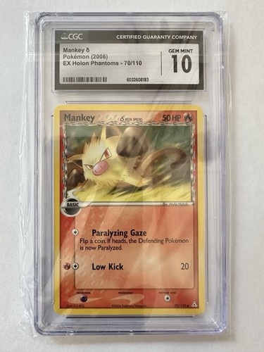 Mankey δ graded CGC 10 for sale on eBay