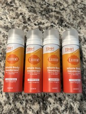 4 Lume Whole Body Deodorant Spray Clean Tangerine Travel Size 1oz