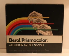 Berol Prismacolor Color Art Set No. 960 Colored Pencils 59 of 60 Vintage