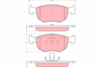 GDB1618 TRW Bremsbelagsatz, Scheibenbremse FüR Ac,Ford