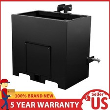 Ballast Box 3 Point Hitch for Category 1 Steel Tractor Ballast Box Black ,800Lbs