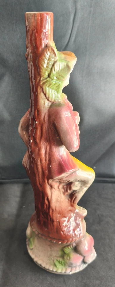 Vintage Ceramic Apple Picker Figurine Folk Art Farmhouse Decor Hand Painted - Image 3 of 4