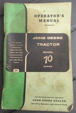 Vintage Original John Deere 70 Tractors OM-R2035R Operator's Manual Book 12-59