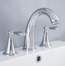 Chrome Bathroom Faucet 8" Widespread Vanity Basin Sink 3 Hole Mixer Tap wnf979