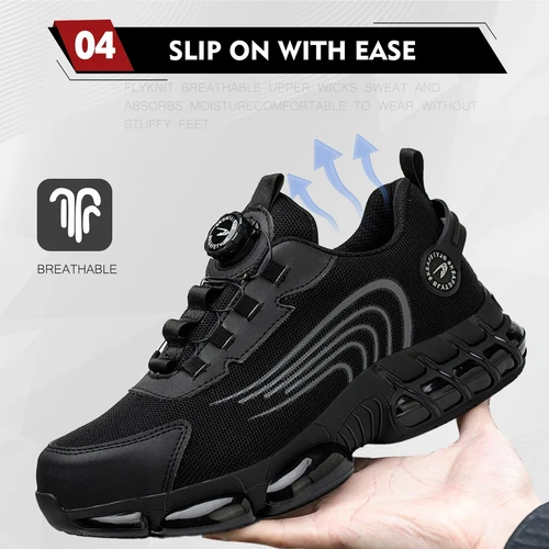 Indestructible Safety Work Shoes Steel Toe Breathable Work Boots Mens' Sneakers - Bild 19 von 26