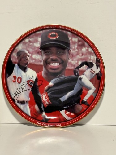KEN GRIFFEY JR BRADFORD EXCHANGE 6 PLATE SET CINCINNATI REDS by Chris Hopkins - Picture 21 of 24