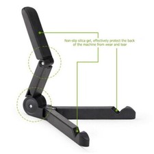 Foldable Phone Stand For Desk – Adjustable, Universal Fit For All Phones, Black, Portable