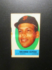 1963 Topps Peel-Offs Baseball ** Orlando Cepeda [] San Francisco Giants