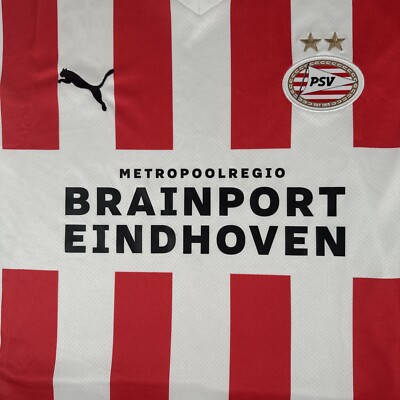 PSV 2022/2023 Home Football Shirt Excellent Men s XL - Genuine