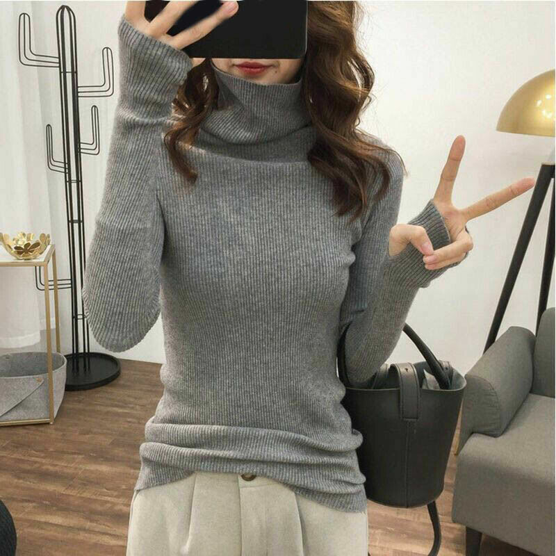 Autumn Winter Women Turtleneck Sweater 
