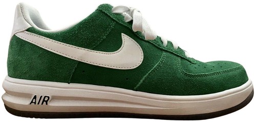 Size 10.5 - Nike Lunar Force 1 Leather Black Green neon LTHR  display picture 1