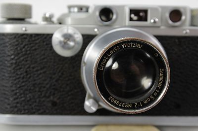 Leitz Leica III a DRP, vintage 35mm camera, lens Summar f=5cm 1:2