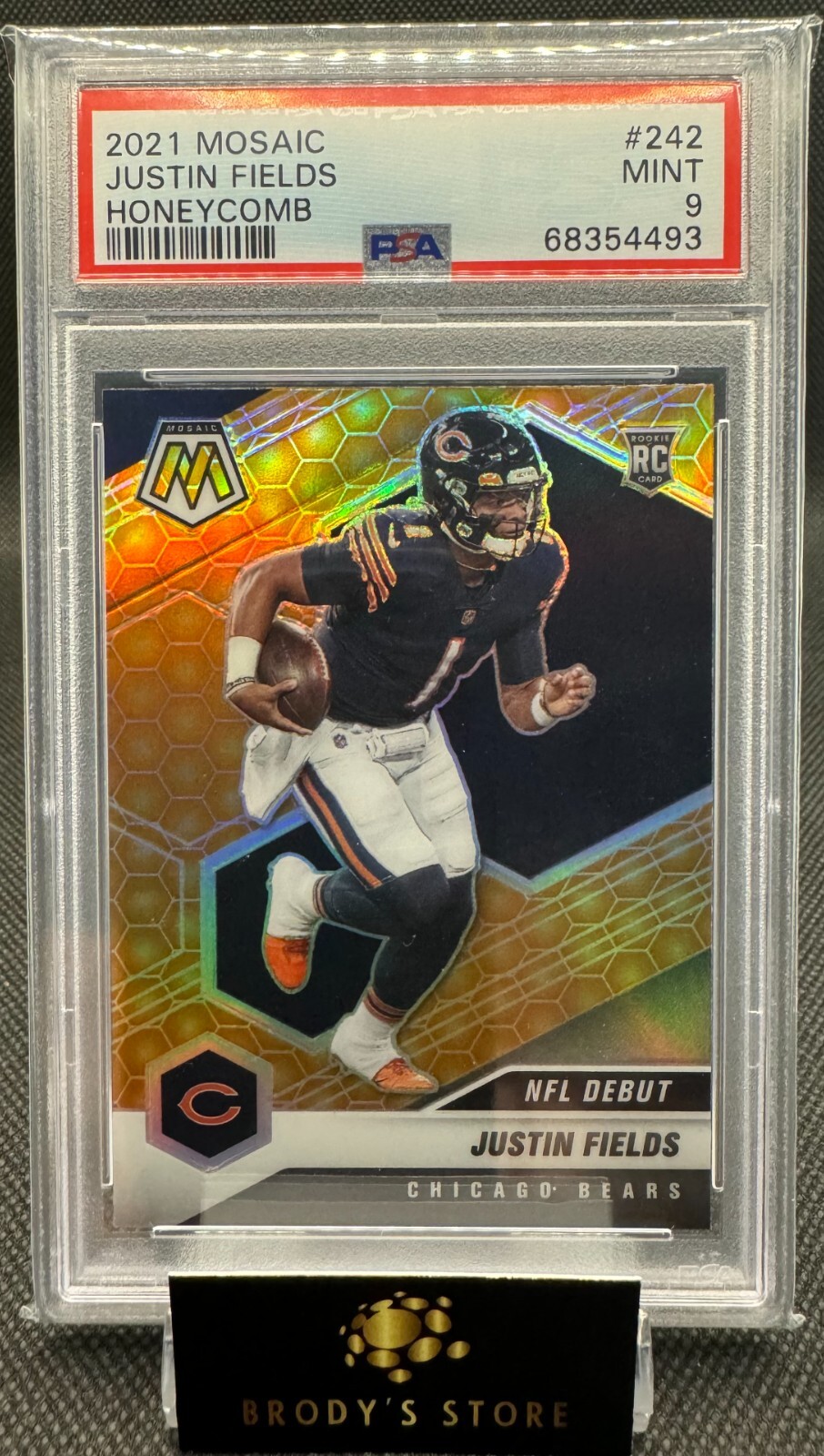 2021 Panini Mosaic Rookie - NFL Debut Honeycomb #242 Justin Fields (RC)