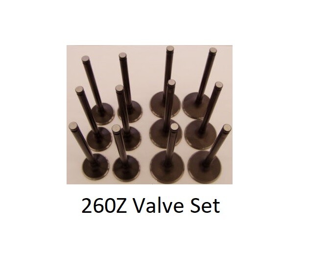 Datsun 260Z 1974 L26 2.6L  Engine Intake Exhaust Valves Set 12 Stock 070 074