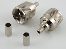 UHF Male Coax Connector Crimp LMR-200 2-Pieces - USA Ham Radio Seller