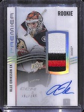 2023-24 Upper Deck Premier Rookie AUTO Patch Olle Eriksson Ek /249