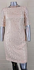 NWT Woman PRESTON & YORK OCCASION ABOVE DRESS Size 10 "QUINN"Shinny short sleeve
