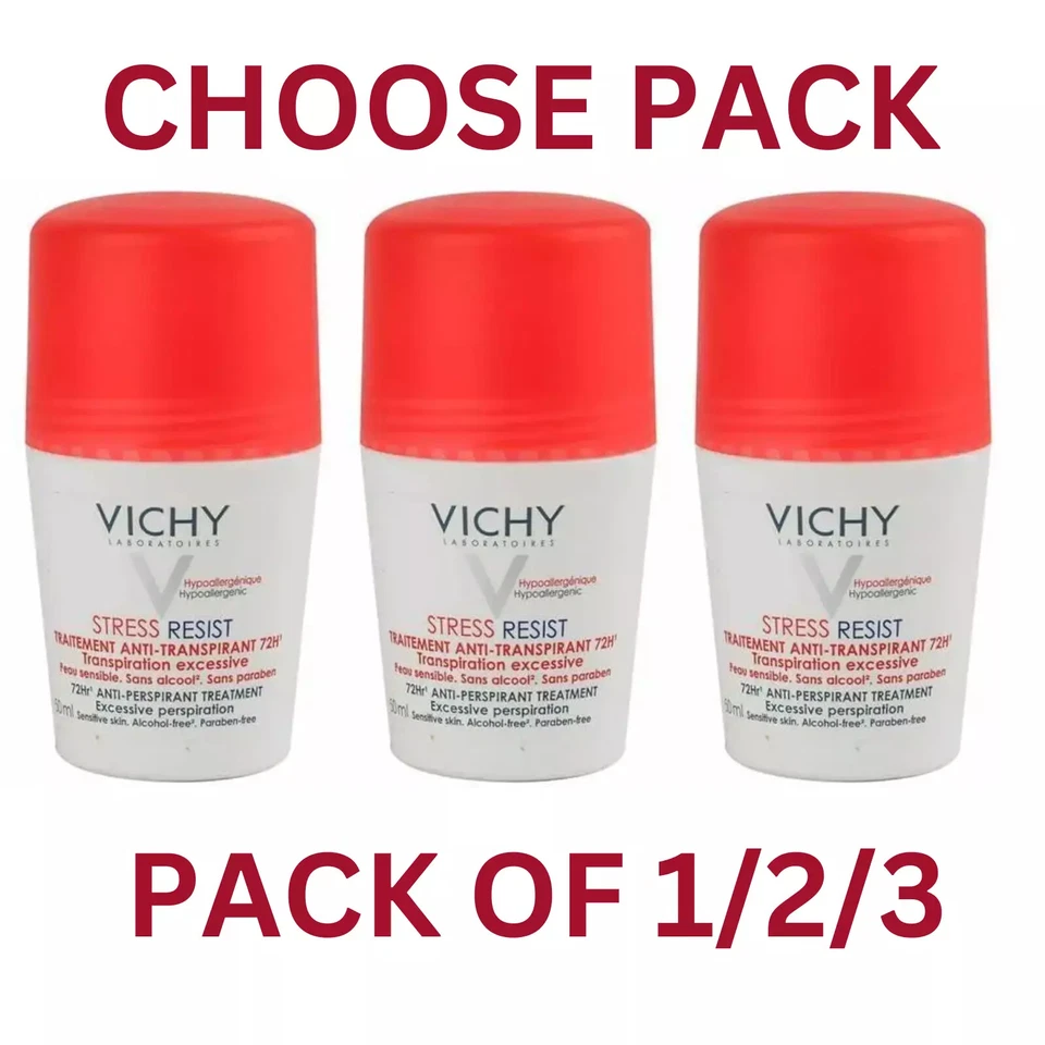 Vichy Stress Resist Behandlung Antitranspirant 72H 50ml Neu ~ Packung auswählen ~