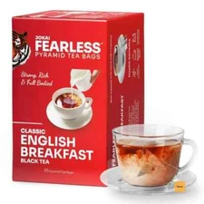 Fearless English Breakfast Black Tea 25 Bags Free Shipping World Wide