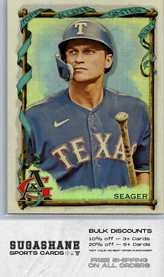 2023 Allen & Ginter 87 Corey Seager Silver  Rangers  Baseball Card
