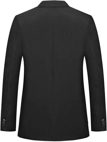 Herren Neu Regular Fit 2 Knopf Maßgeschneidert Business Blazer Leichte Jacke Anzüge - Bild 8 von 31