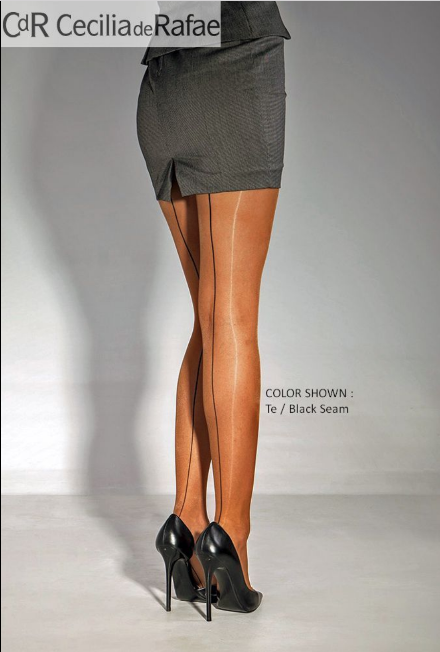 Buy SHEER to WAIST GLOSSY Back SEAMED 