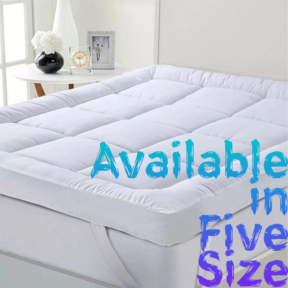 Topper Coprimaterasso Lusso Oro 160 X 200 Per Letto 190 Con Gel Visco Blu E Imbottitura In - Foto 4