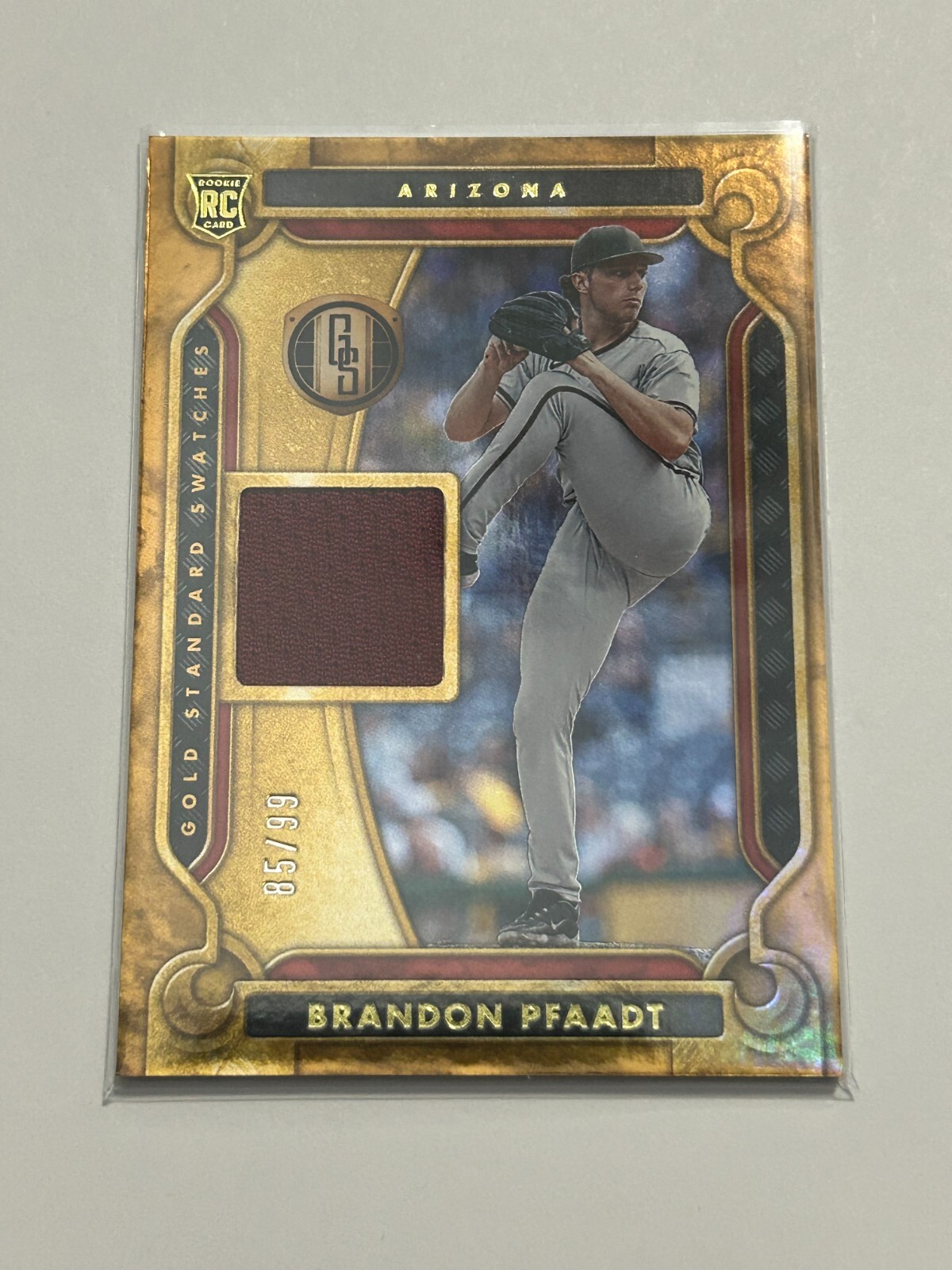 Brandon Pfaadt 2023 Gold Standard #GSSBP Gold Standard Swatches/99 (RC)