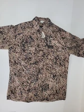 Flint River VTG USA Nature's Edge Camo Dove Hunting Shirt Vented Women' M/Men' S