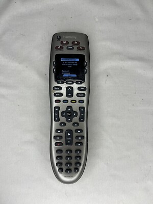 Logitech Harmony 650 Universal Color Screen Remote Silver Tested & Works W/cover