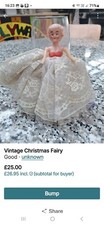 vintage christmas tree fairy doll