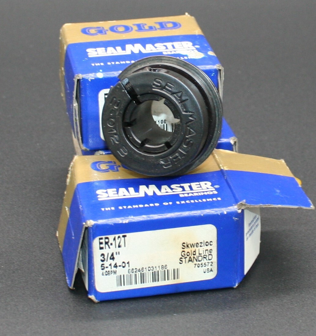 Produktbild von SealMaster ER-12X Wendeplattenlager – 3/4 Zoll Innendurchmesser, Labyrinth-Dichtung, USA NEU