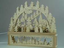 Original Erzgebirgischer Marken Schwibbogen Lichterbogen 50 x 43 cm K50-2_237