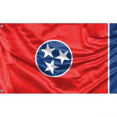 Redesigned Tennessee Flag, USA | Unique Design Print | Made in EU (3x5 Ft / 90x150 cm